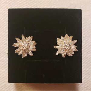 Alex Monroe Chrysanthemum Flower Stud Earrings